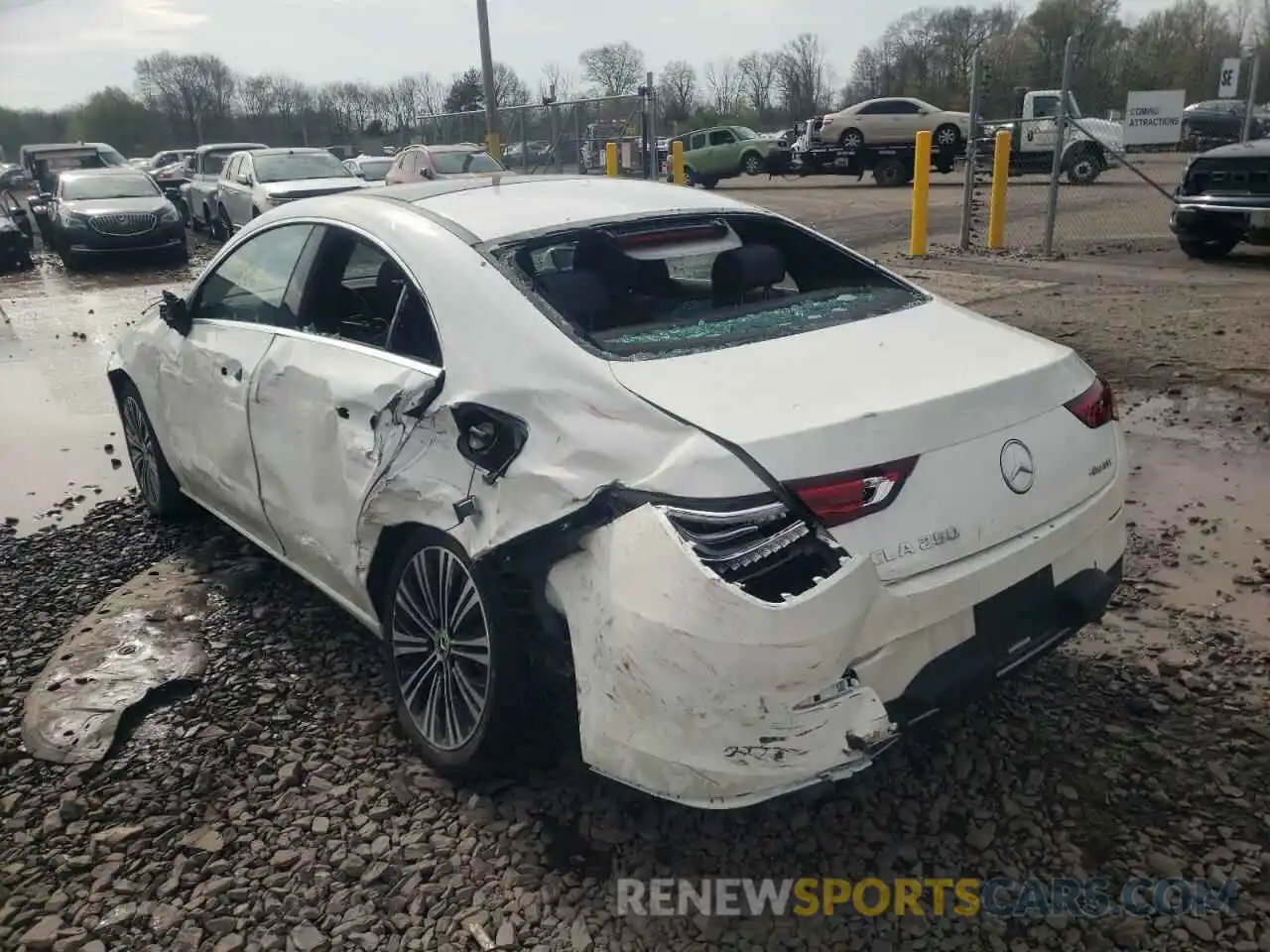 3 Photograph of a damaged car W1K5J4HB0MN224576 MERCEDES-BENZ CLA-CLASS 2021