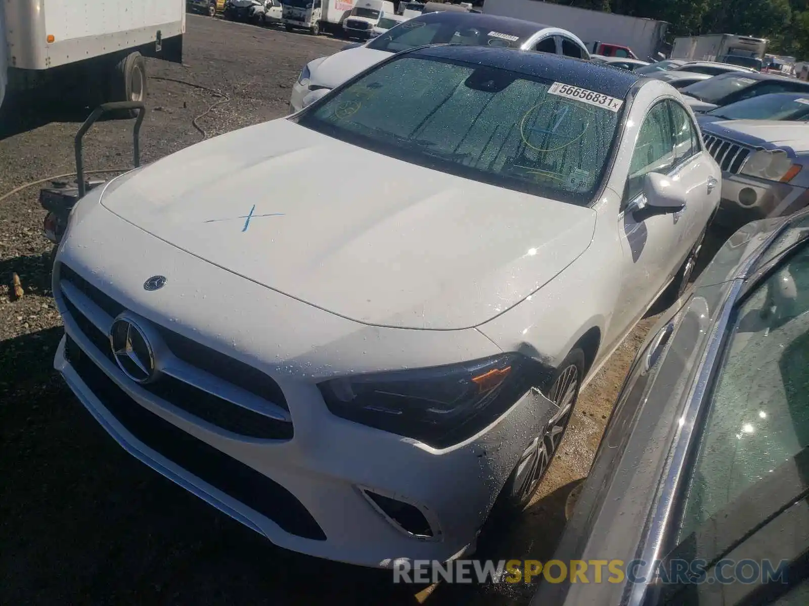 2 Photograph of a damaged car W1K5J4HB1MN158443 MERCEDES-BENZ CLA-CLASS 2021