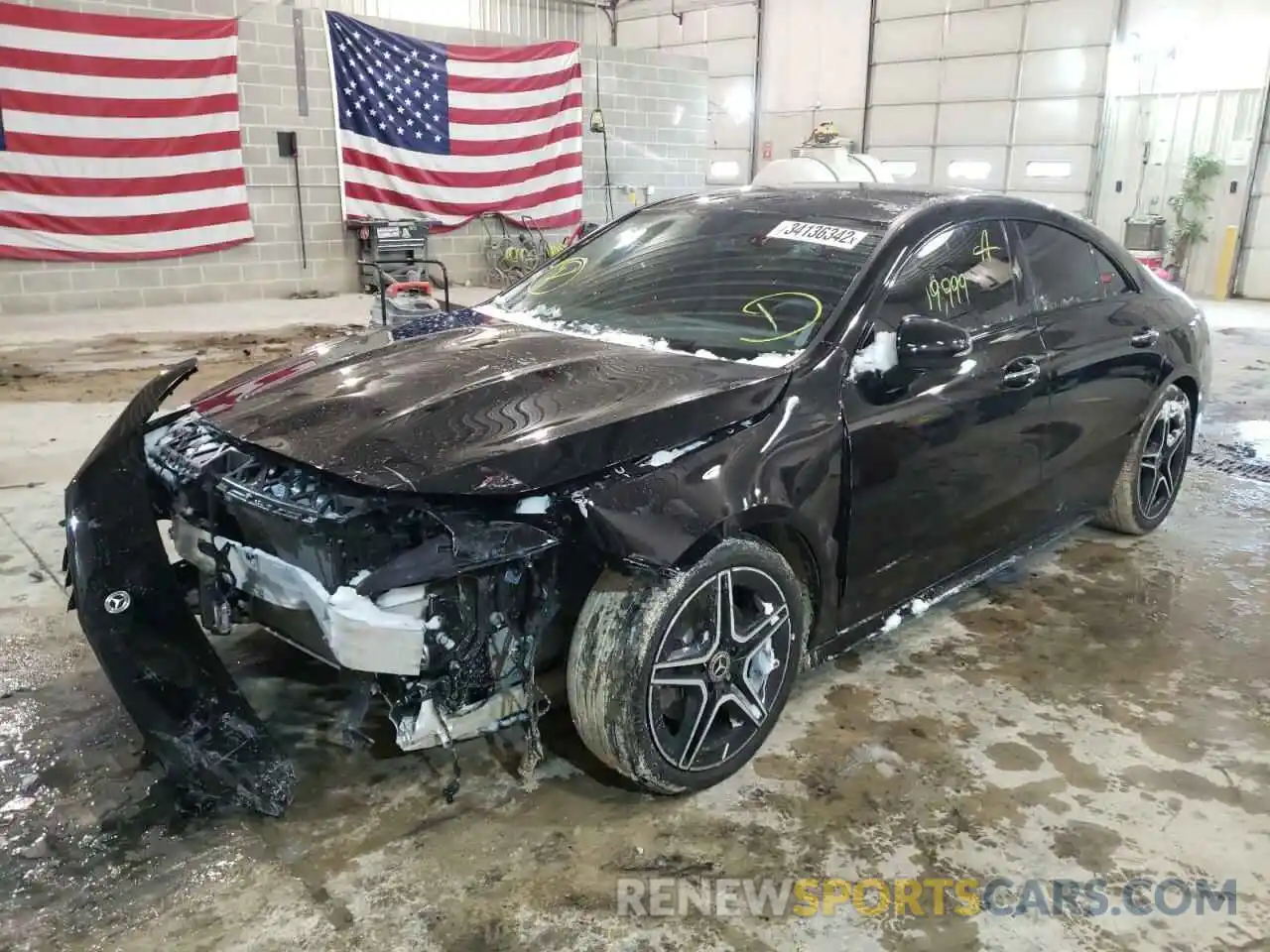 2 Photograph of a damaged car W1K5J4HB4MN189816 MERCEDES-BENZ CLA-CLASS 2021