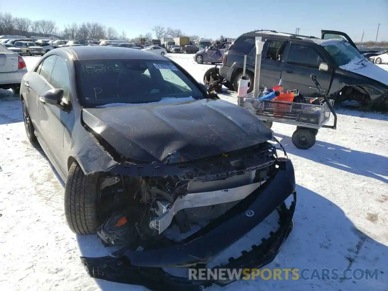 1 Photograph of a damaged car W1K5J4HB5MN166402 MERCEDES-BENZ CLA-CLASS 2021