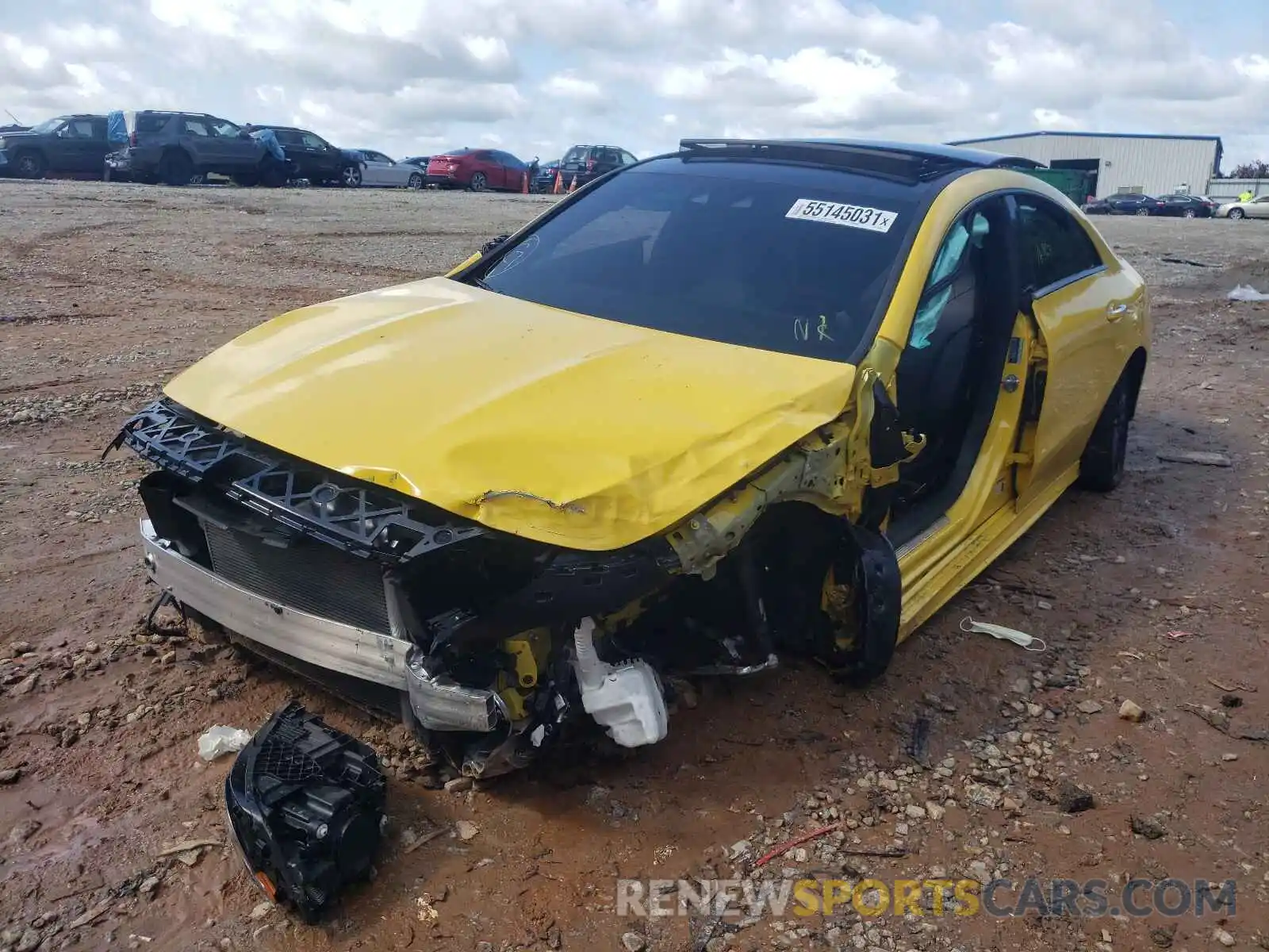 2 Photograph of a damaged car W1K5J4HB6MN169096 MERCEDES-BENZ CLA-CLASS 2021