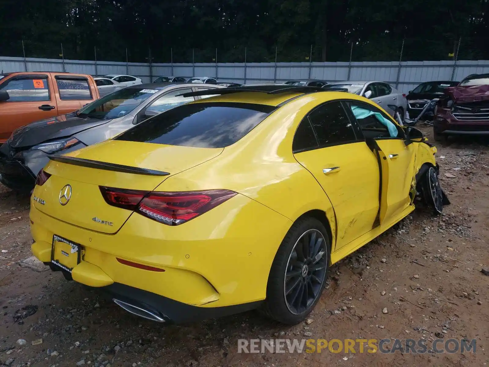 4 Photograph of a damaged car W1K5J4HB6MN169096 MERCEDES-BENZ CLA-CLASS 2021