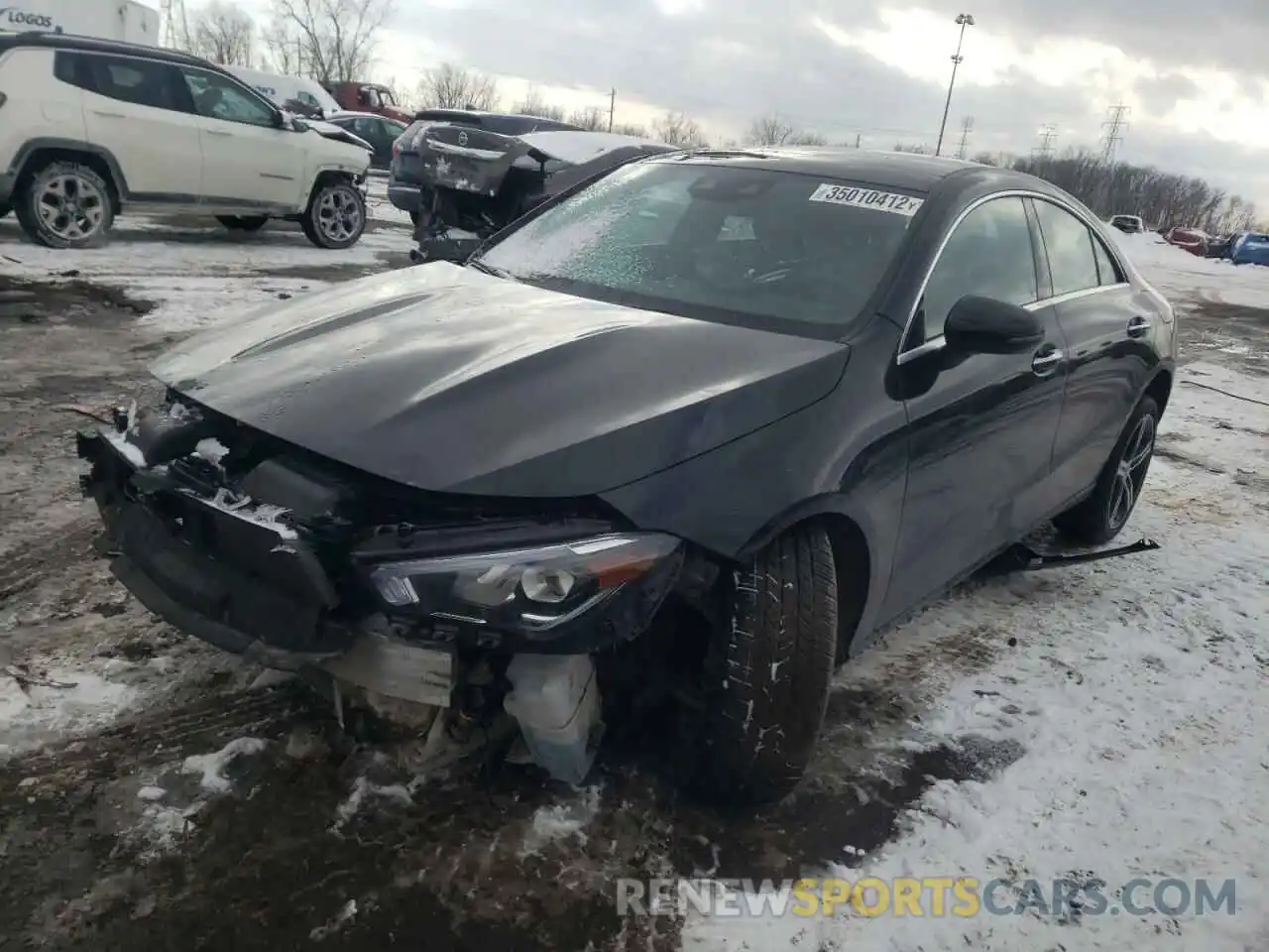 2 Photograph of a damaged car W1K5J4HB6MN199425 MERCEDES-BENZ CLA-CLASS 2021