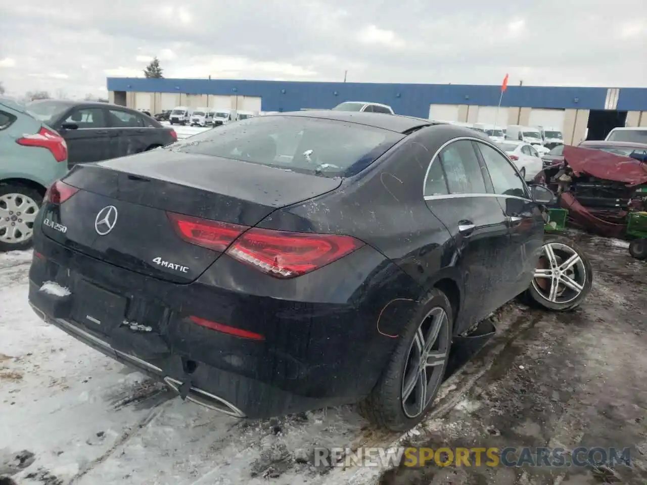 4 Photograph of a damaged car W1K5J4HB6MN199425 MERCEDES-BENZ CLA-CLASS 2021