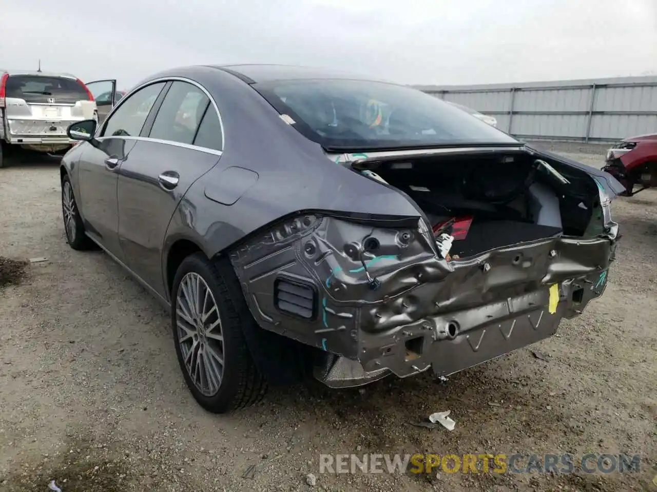 3 Photograph of a damaged car W1K5J4HB8MN189902 MERCEDES-BENZ CLA-CLASS 2021