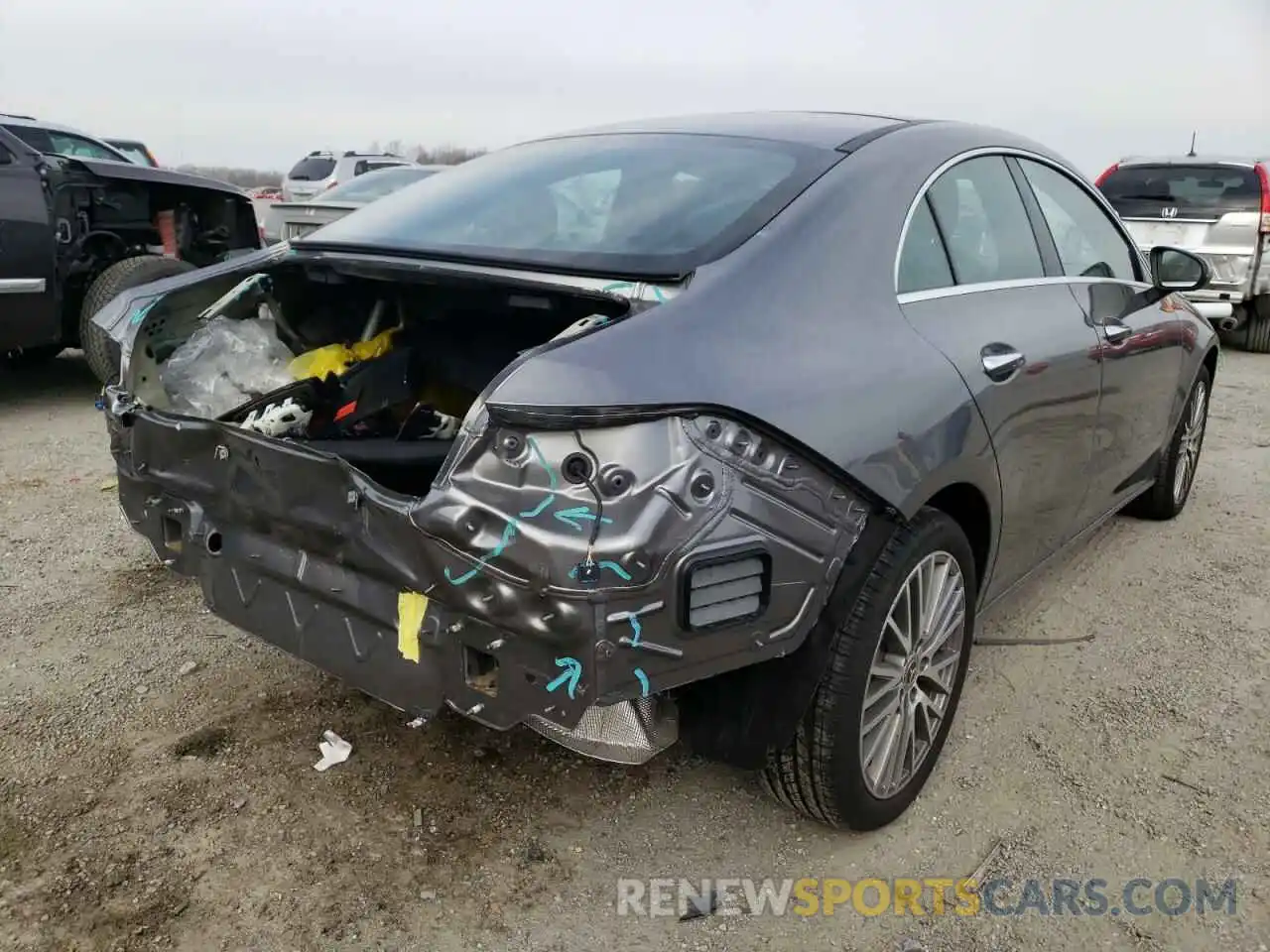 4 Photograph of a damaged car W1K5J4HB8MN189902 MERCEDES-BENZ CLA-CLASS 2021