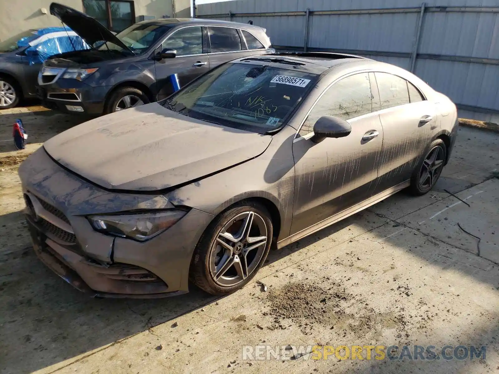 2 Photograph of a damaged car W1K5J4HB9MN204083 MERCEDES-BENZ CLA-CLASS 2021