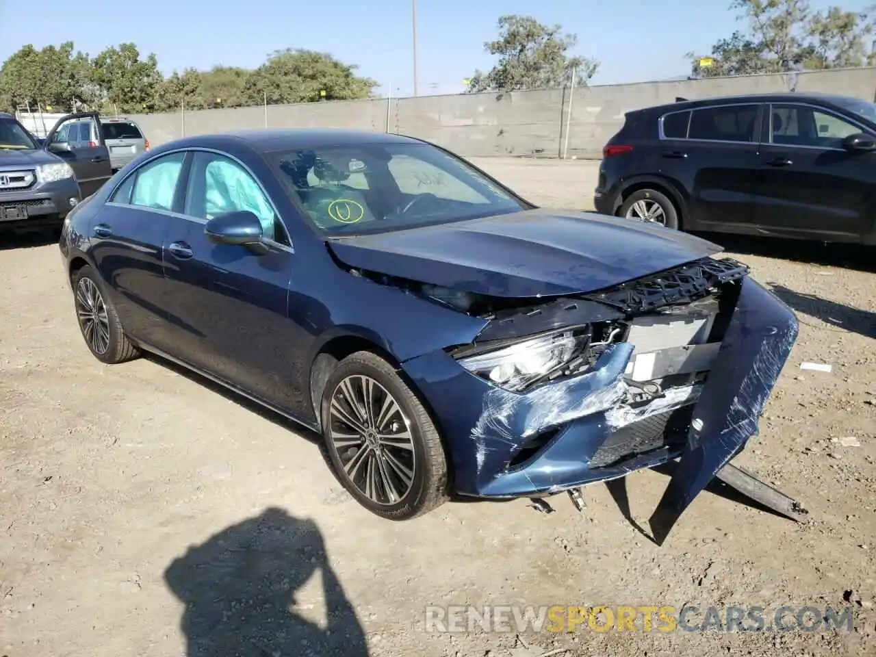 1 Photograph of a damaged car W1K5J4HBXMN170378 MERCEDES-BENZ CLA-CLASS 2021