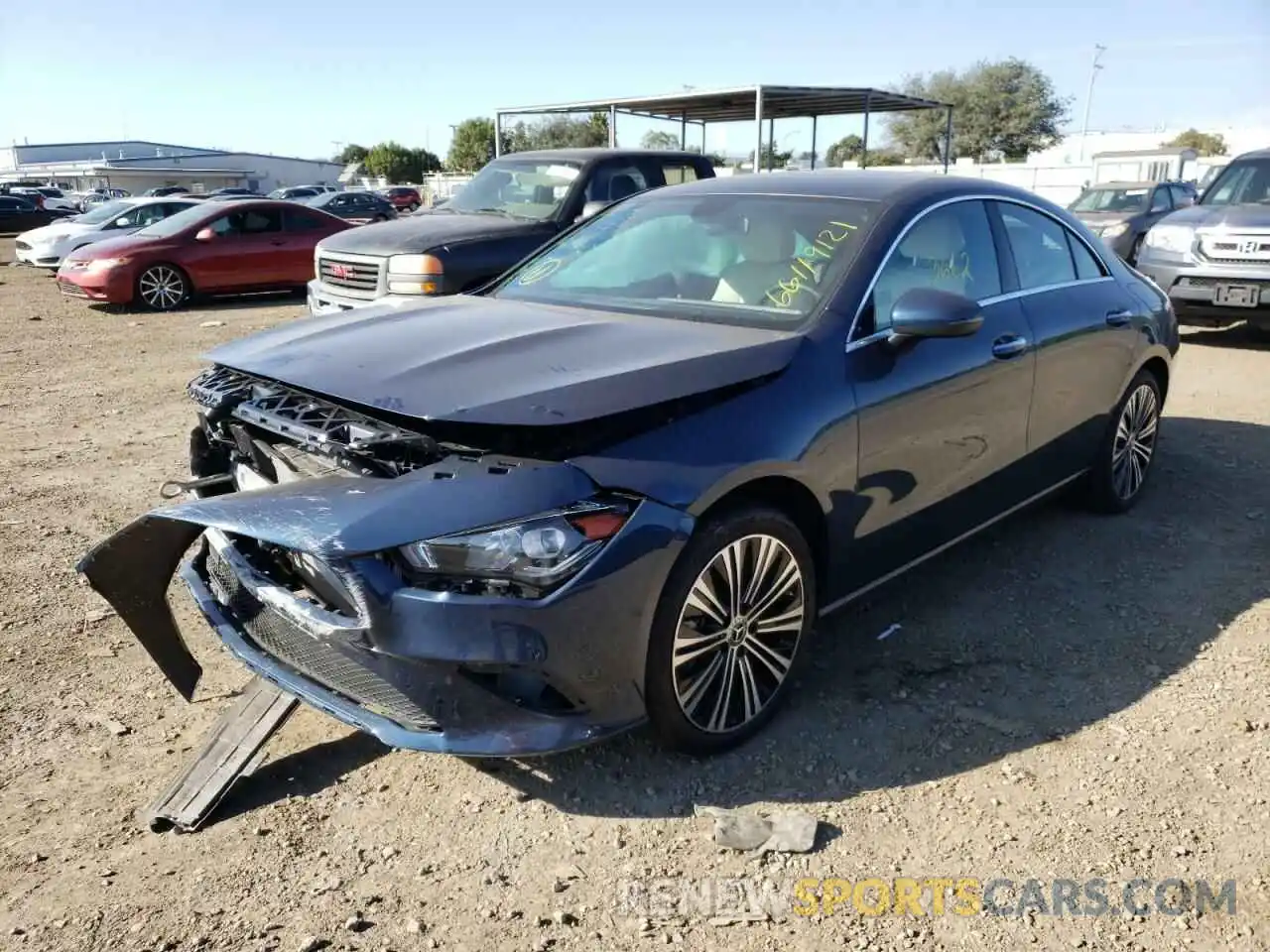 2 Photograph of a damaged car W1K5J4HBXMN170378 MERCEDES-BENZ CLA-CLASS 2021