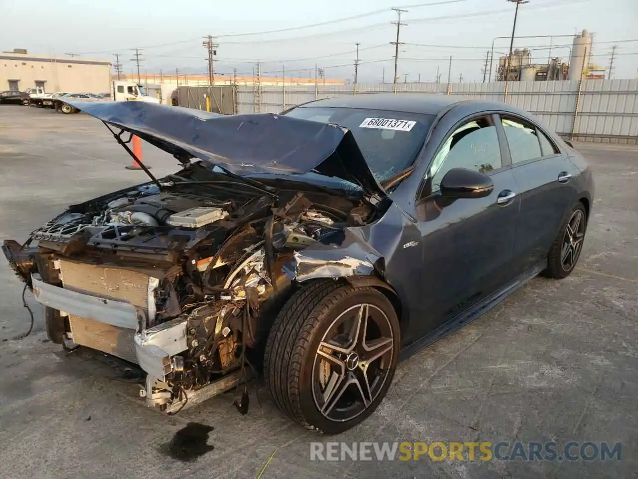 2 Photograph of a damaged car W1K5J5BB2MN234752 MERCEDES-BENZ CLA-CLASS 2021