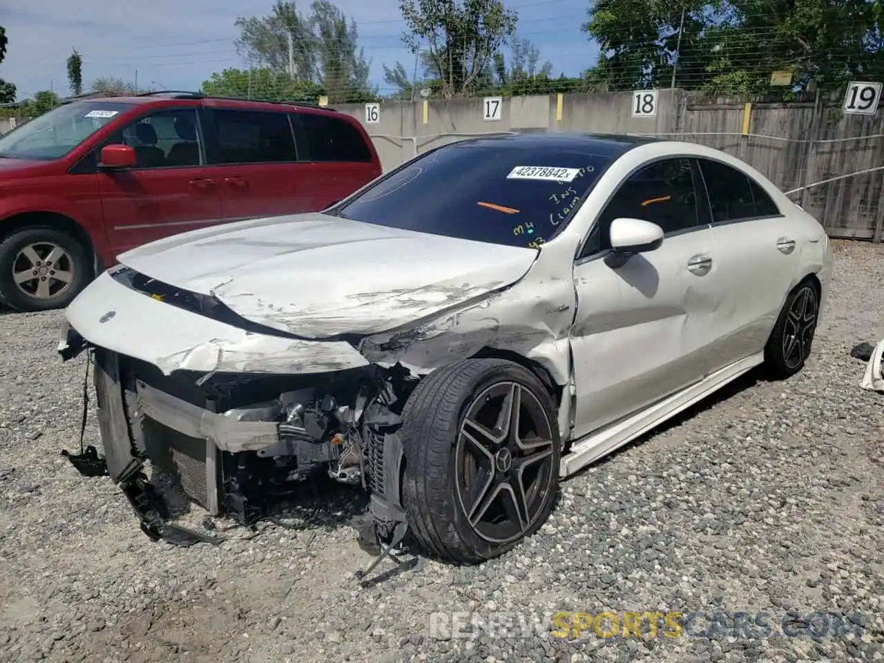 2 Photograph of a damaged car W1K5J5BB5MN148691 MERCEDES-BENZ CLA-CLASS 2021