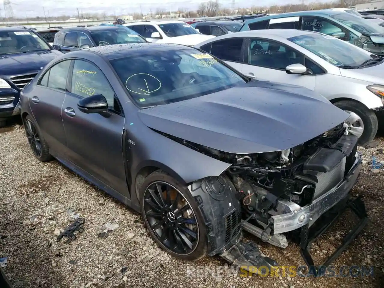 1 Photograph of a damaged car W1K5J5BB6MN178668 MERCEDES-BENZ CLA-CLASS 2021