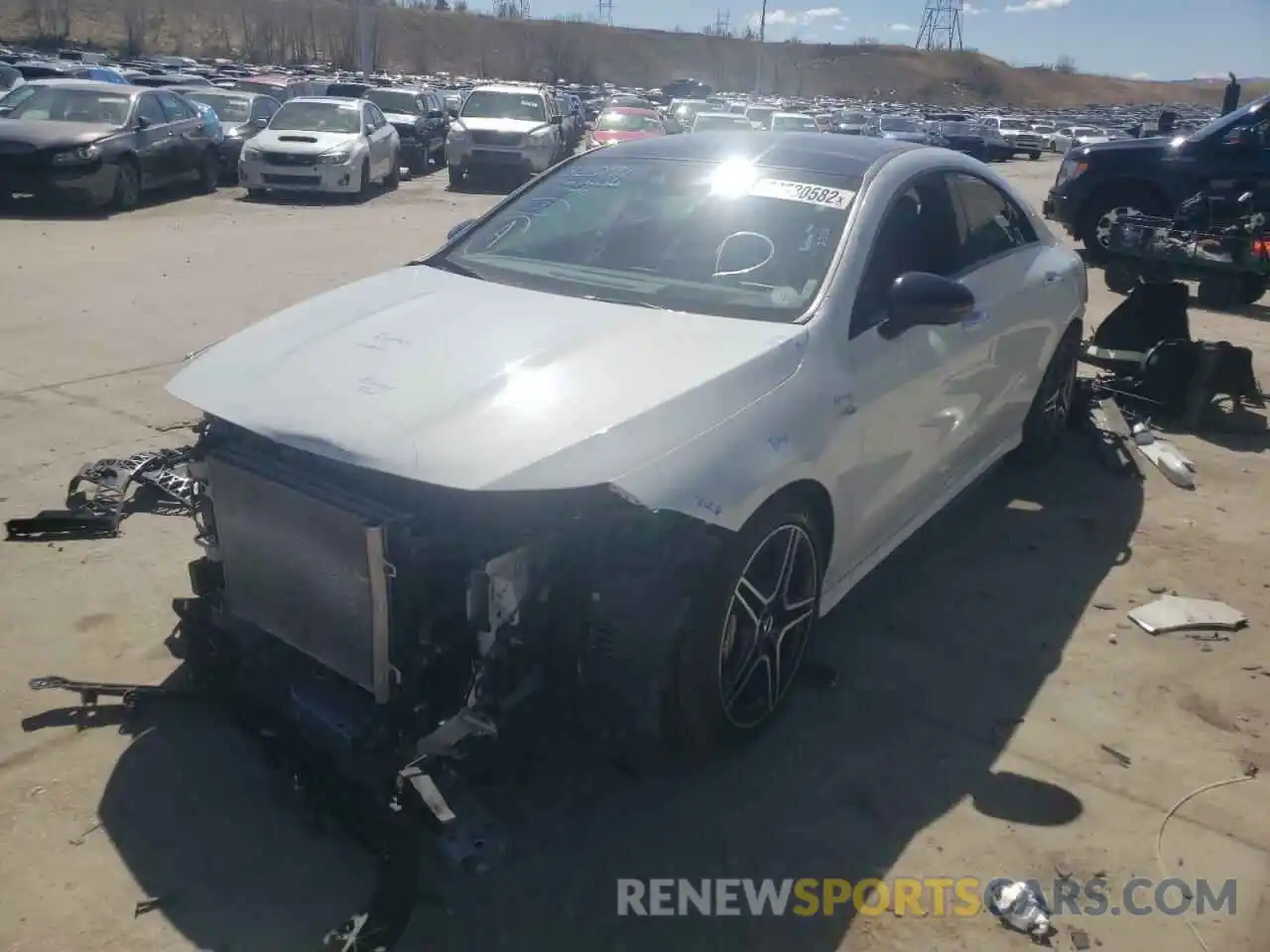 2 Photograph of a damaged car W1K5J5BB6MN184373 MERCEDES-BENZ CLA-CLASS 2021