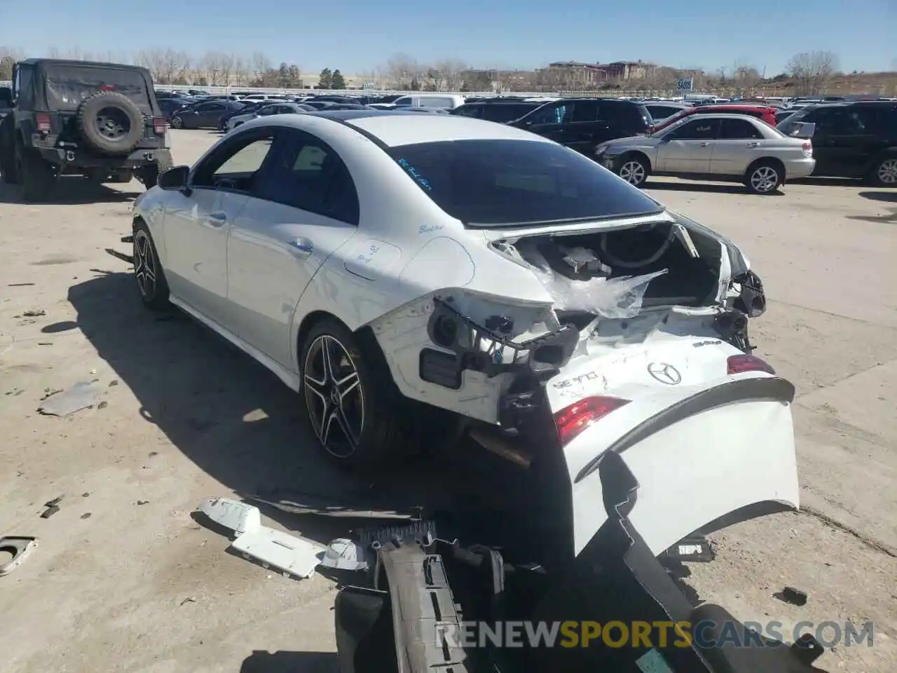 3 Photograph of a damaged car W1K5J5BB6MN184373 MERCEDES-BENZ CLA-CLASS 2021