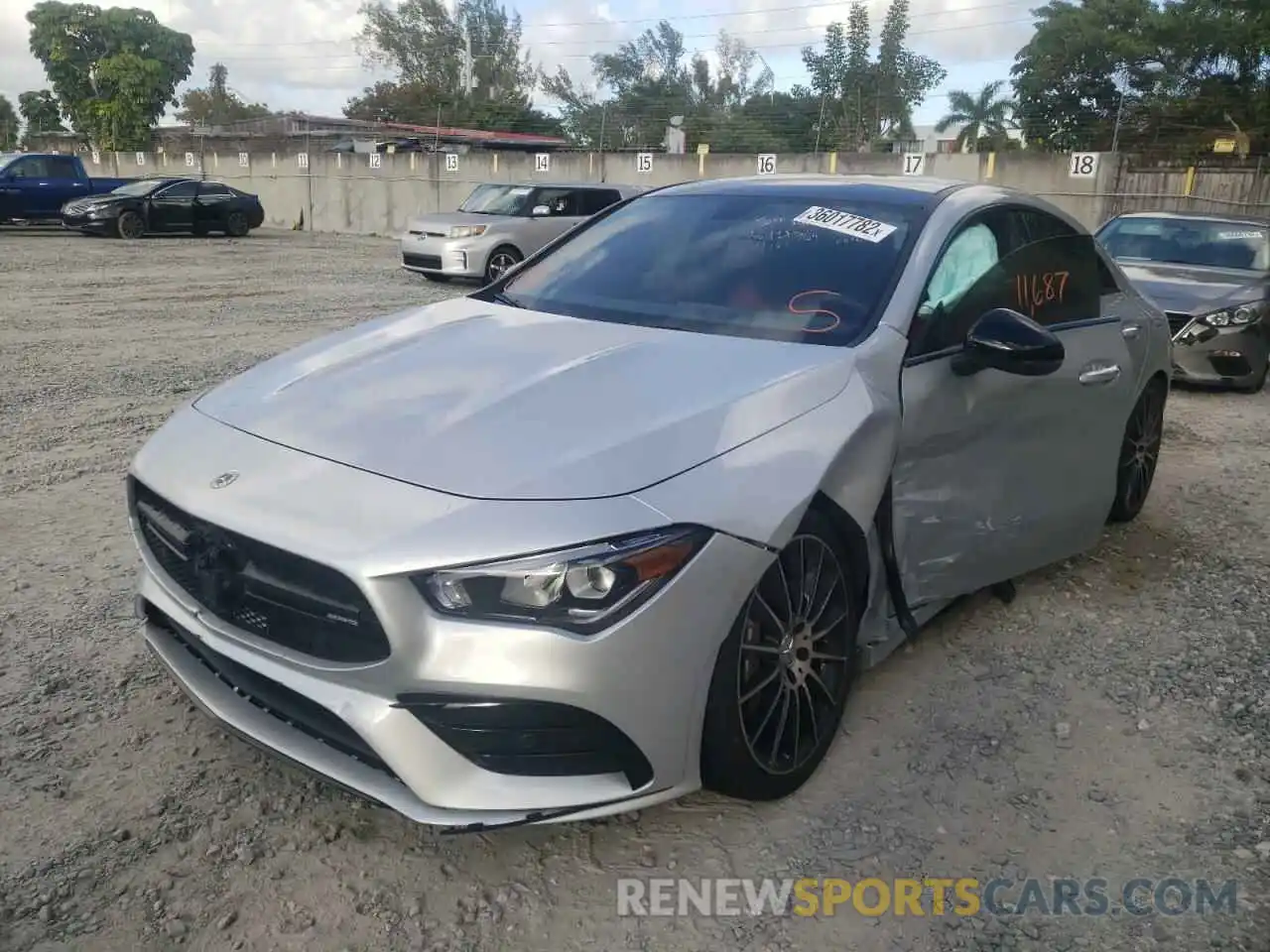 2 Photograph of a damaged car W1K5J5BB6MN208946 MERCEDES-BENZ CLA-CLASS 2021