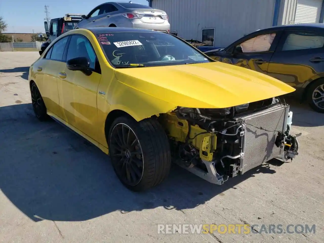 1 Photograph of a damaged car W1K5J5BB7MN150393 MERCEDES-BENZ CLA-CLASS 2021