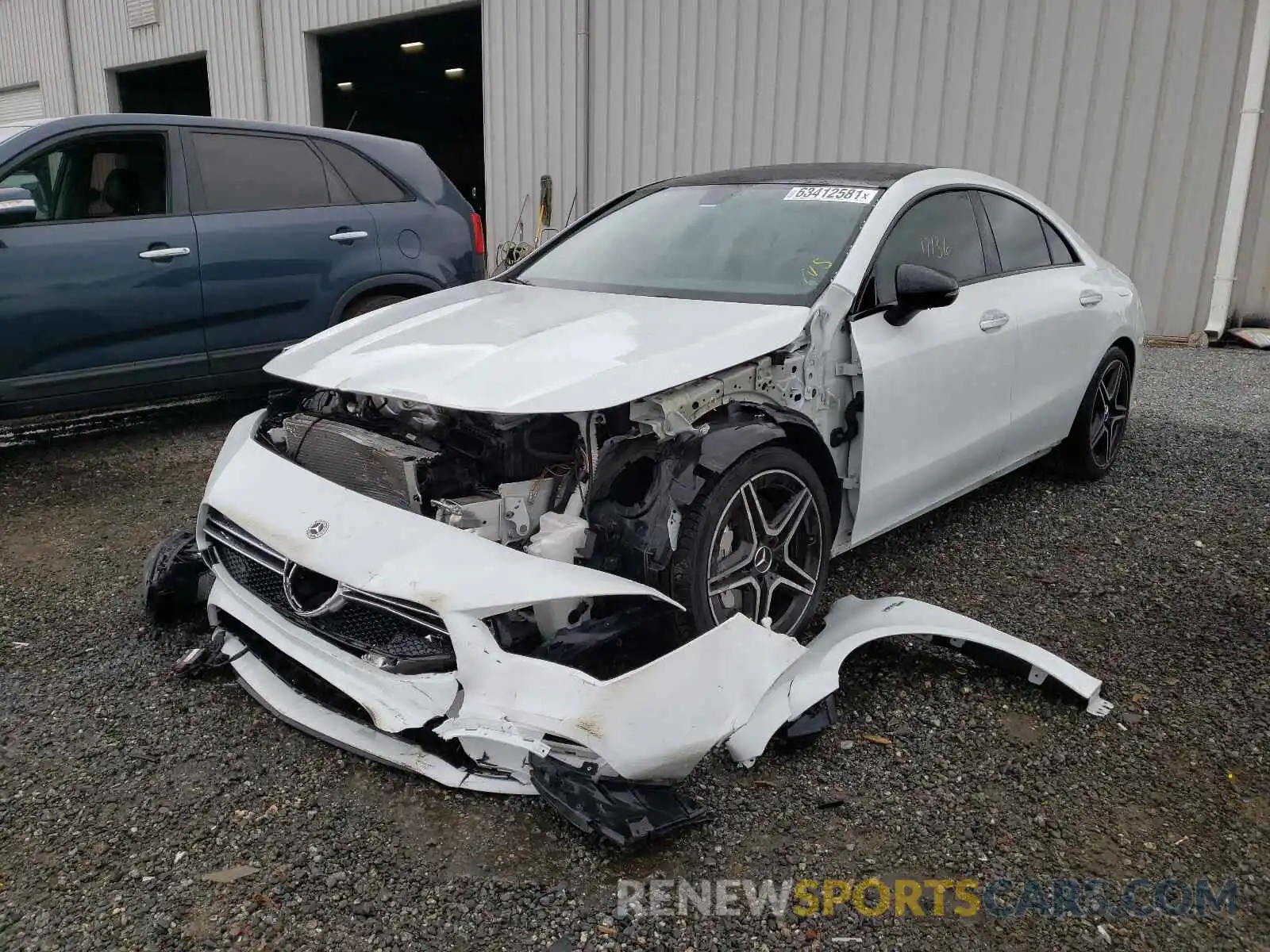 2 Photograph of a damaged car W1K5J5BB8MN187534 MERCEDES-BENZ CLA-CLASS 2021