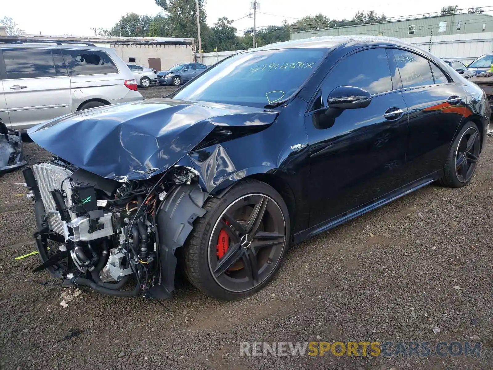 2 Photograph of a damaged car W1K5J5DB3MN176535 MERCEDES-BENZ CLA-CLASS 2021