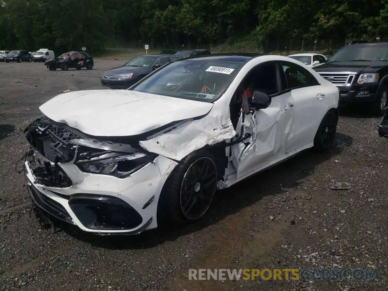 2 Photograph of a damaged car W1K5J5DB9MN196076 MERCEDES-BENZ CLA-CLASS 2021