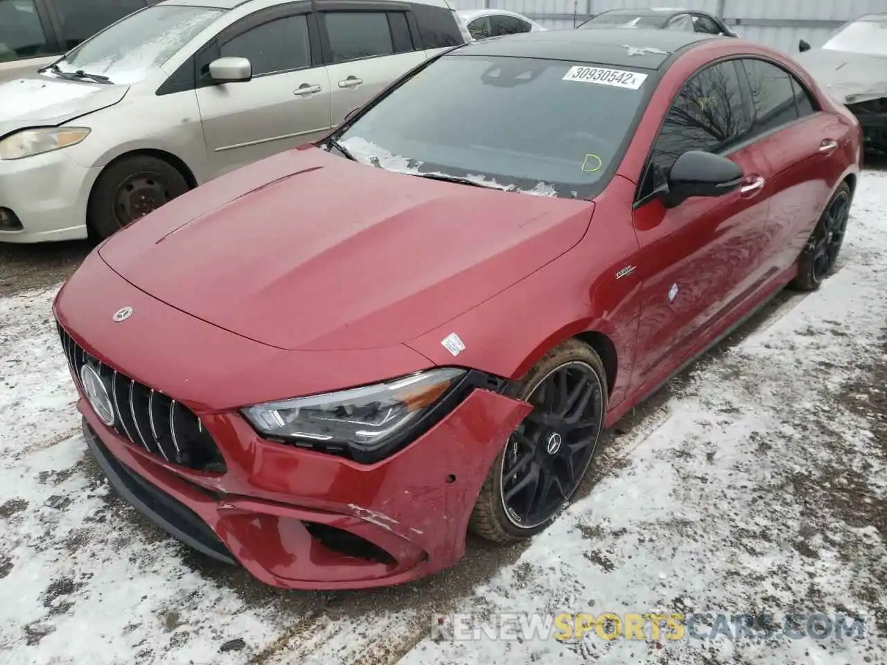 2 Photograph of a damaged car W1K5J5DB9MN211529 MERCEDES-BENZ CLA-CLASS 2021