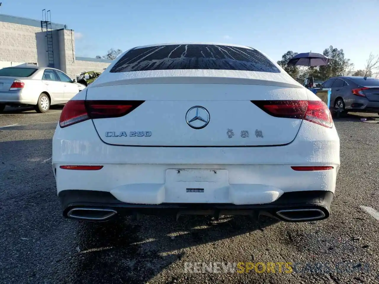 6 Photograph of a damaged car W1K5J4GB1NN294672 MERCEDES-BENZ CLA-CLASS 2022