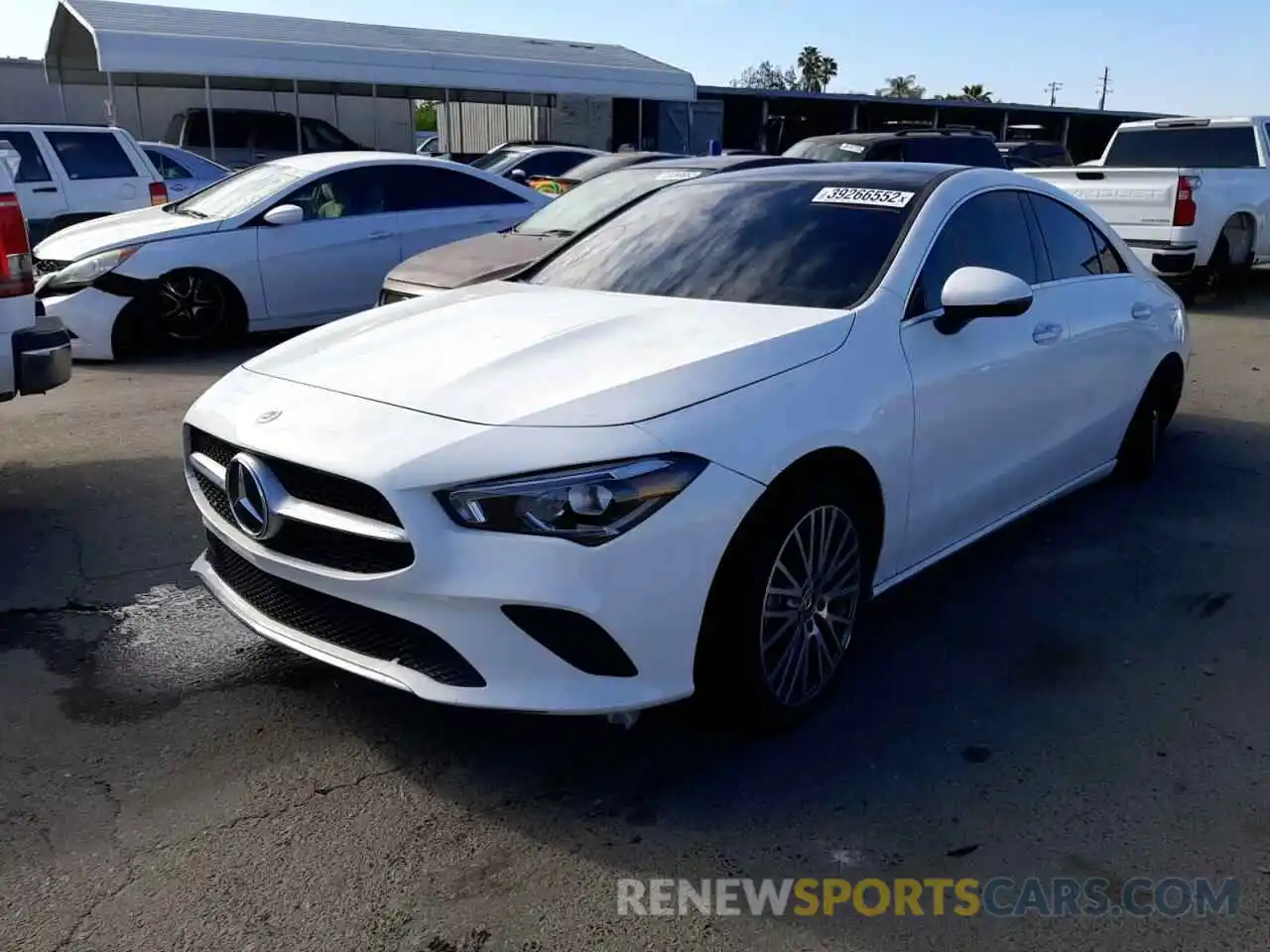 2 Photograph of a damaged car W1K5J4GB4NN264078 MERCEDES-BENZ CLA-CLASS 2022