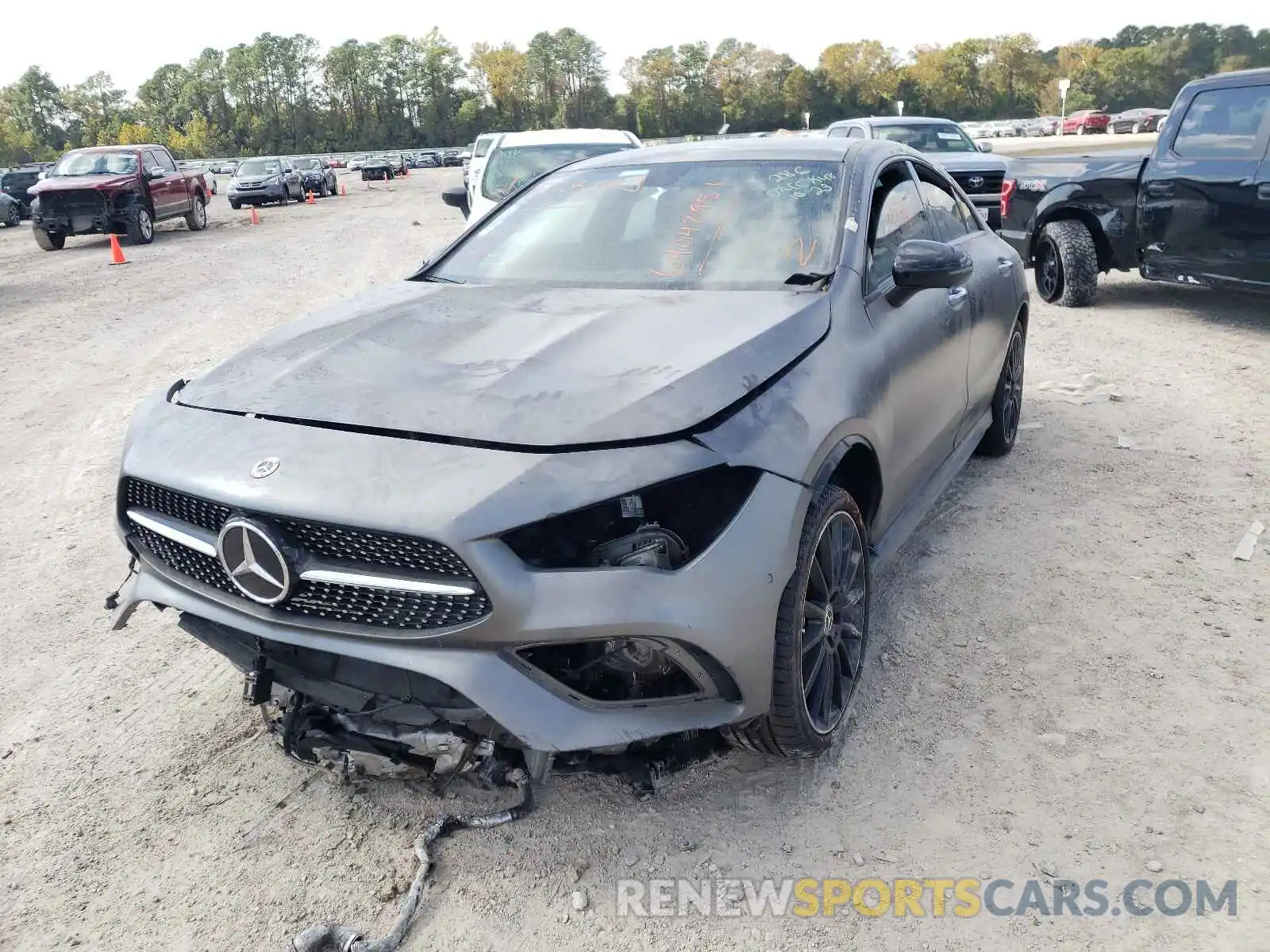 2 Photograph of a damaged car W1K5J4GB6NN247699 MERCEDES-BENZ CLA-CLASS 2022