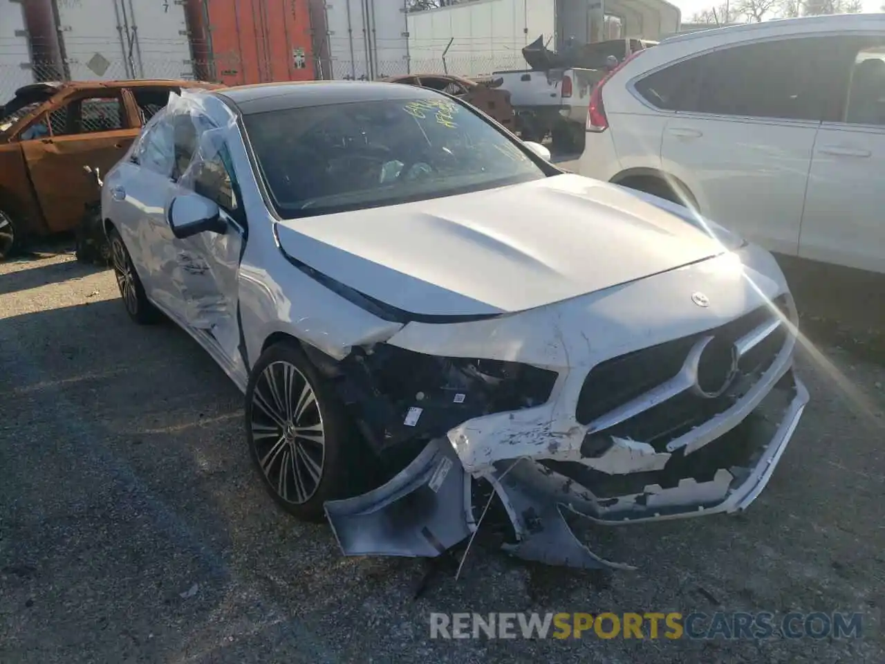 1 Photograph of a damaged car W1K5J4HB0NN265534 MERCEDES-BENZ CLA-CLASS 2022