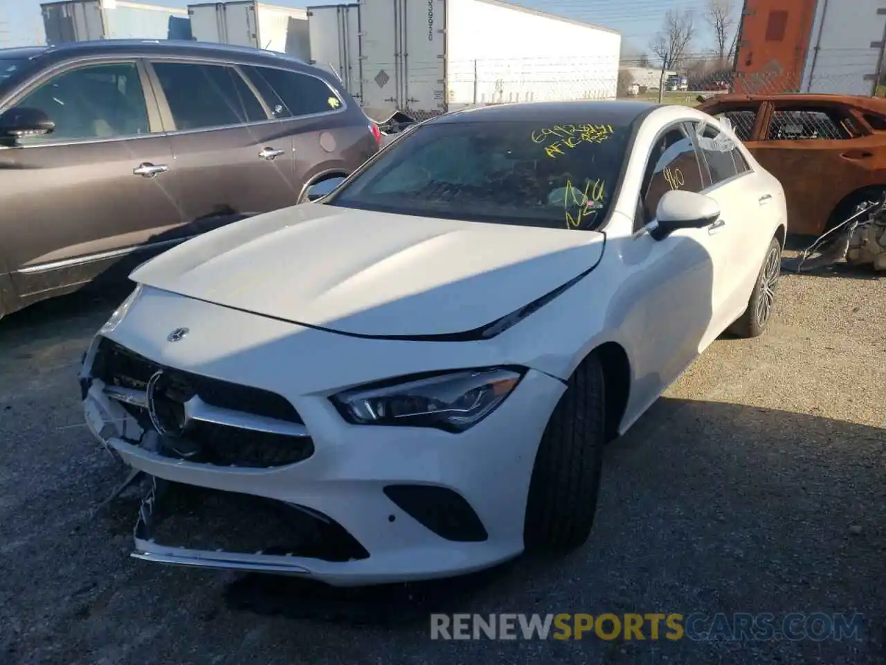 2 Photograph of a damaged car W1K5J4HB0NN265534 MERCEDES-BENZ CLA-CLASS 2022