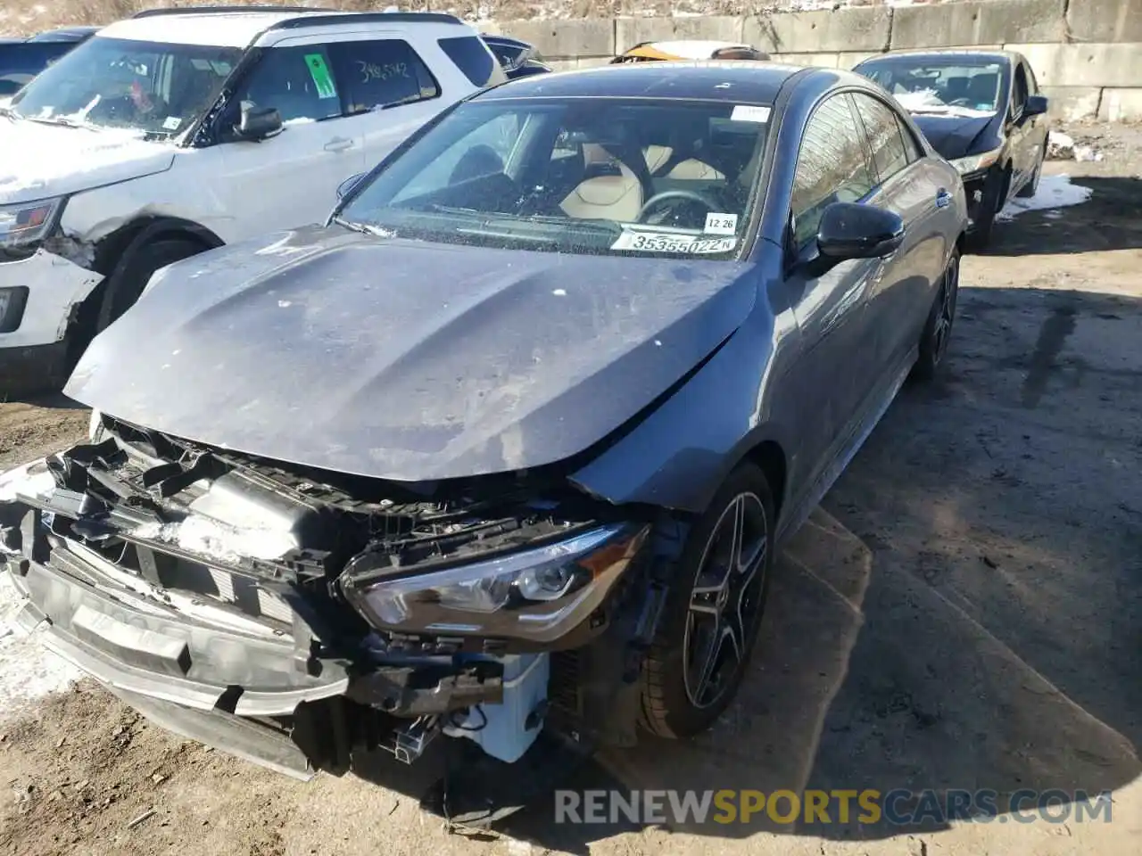 2 Photograph of a damaged car W1K5J4HB1NN263789 MERCEDES-BENZ CLA-CLASS 2022