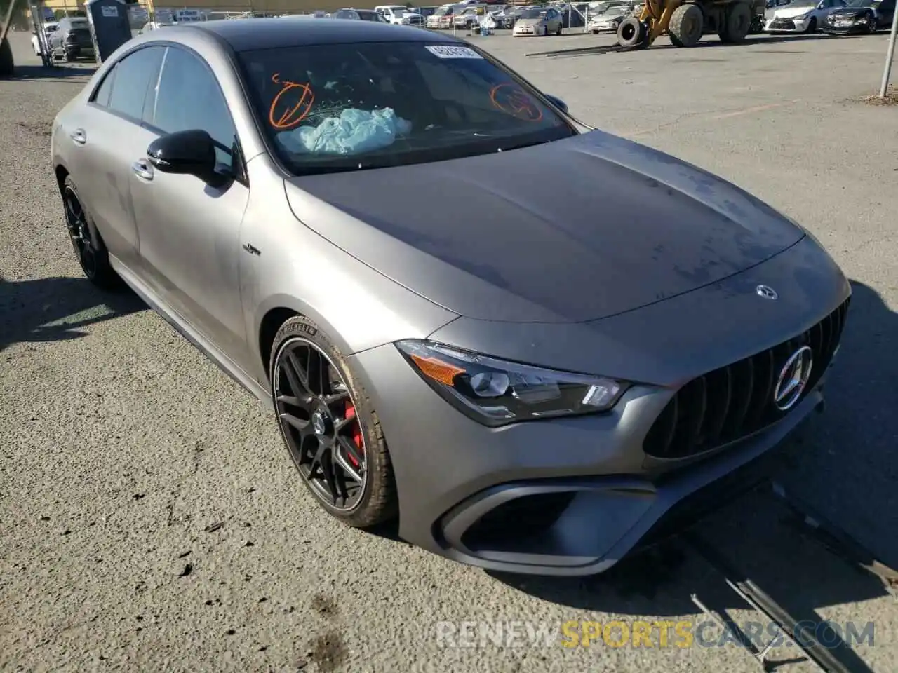 1 Photograph of a damaged car W1K5J5DB2NN284713 MERCEDES-BENZ CLA-CLASS 2022