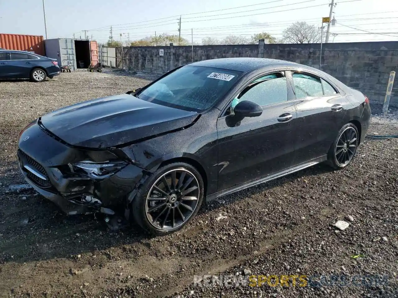 1 Photograph of a damaged car W1K5J4GB4PN393957 MERCEDES-BENZ CLA-CLASS 2023