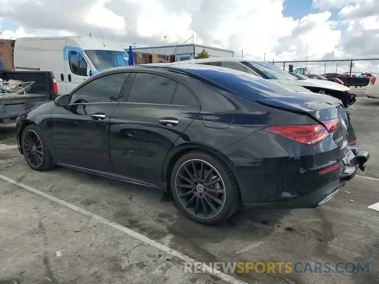 2 Photograph of a damaged car W1K5J4GB5PN384409 MERCEDES-BENZ CLA-CLASS 2023