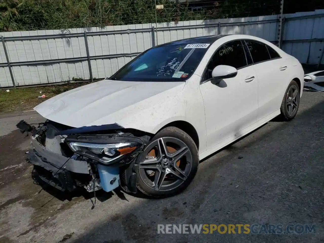 1 Photograph of a damaged car W1K5J4HB5PN337802 MERCEDES-BENZ CLA-CLASS 2023