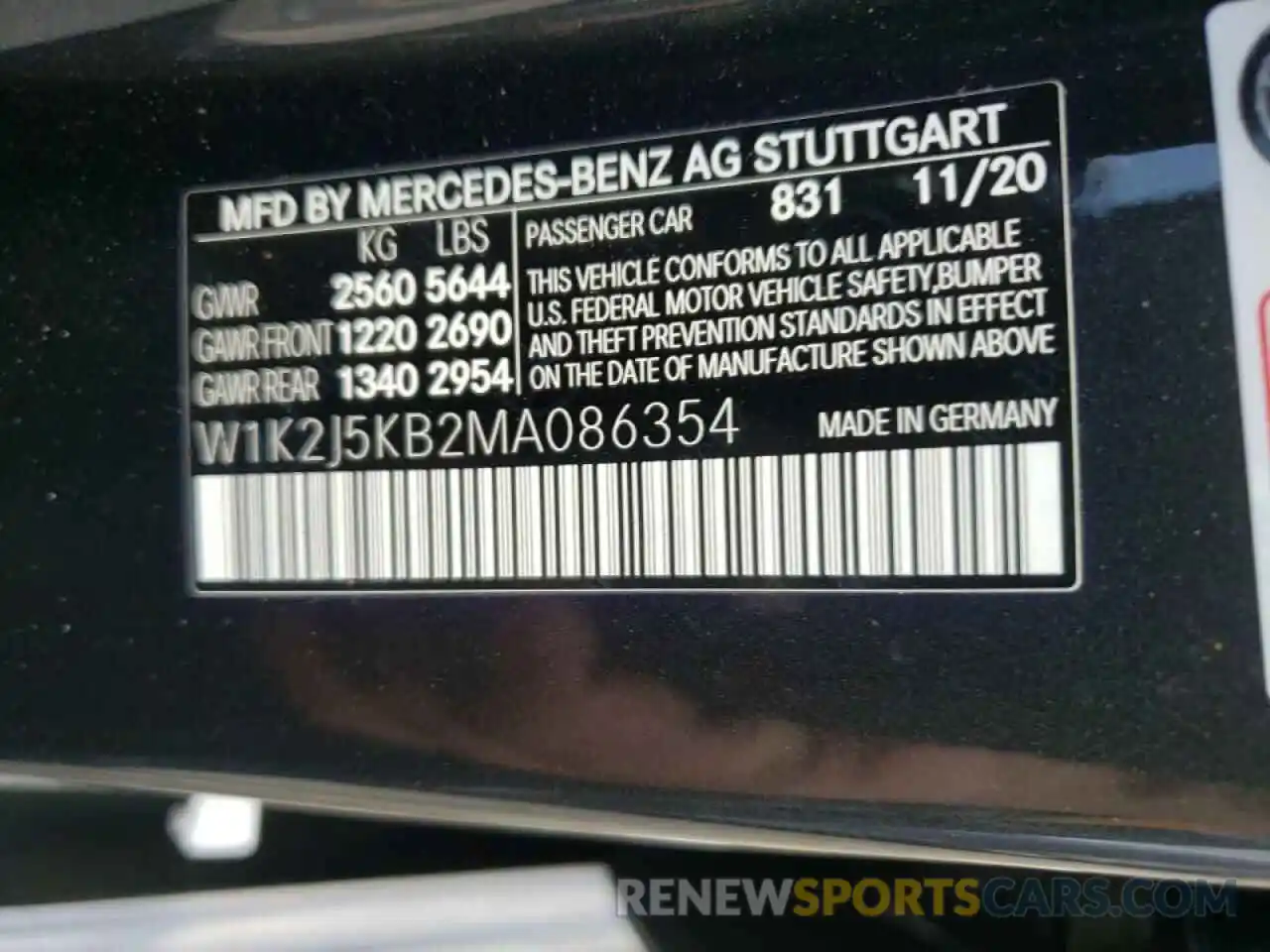 10 Фотография поврежденного автомобиля W1K2J5KB2MA086354 MERCEDES-BENZ CLC-CLASS 2021