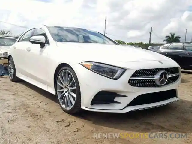 1 Photograph of a damaged car WDD2J5JB9KA027655 MERCEDES-BENZ CLS 450 2019