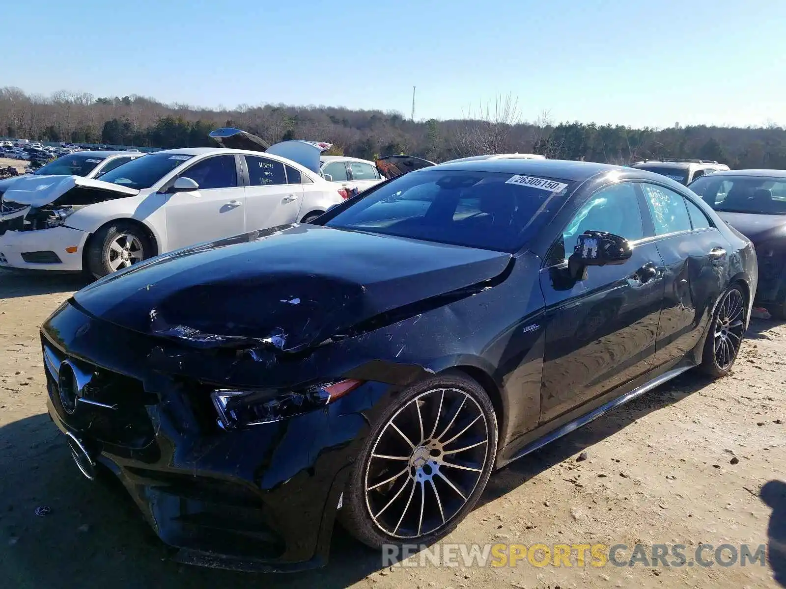 2 Photograph of a damaged car WDD2J6BB6KA028945 MERCEDES-BENZ CLS AMG 53 2019