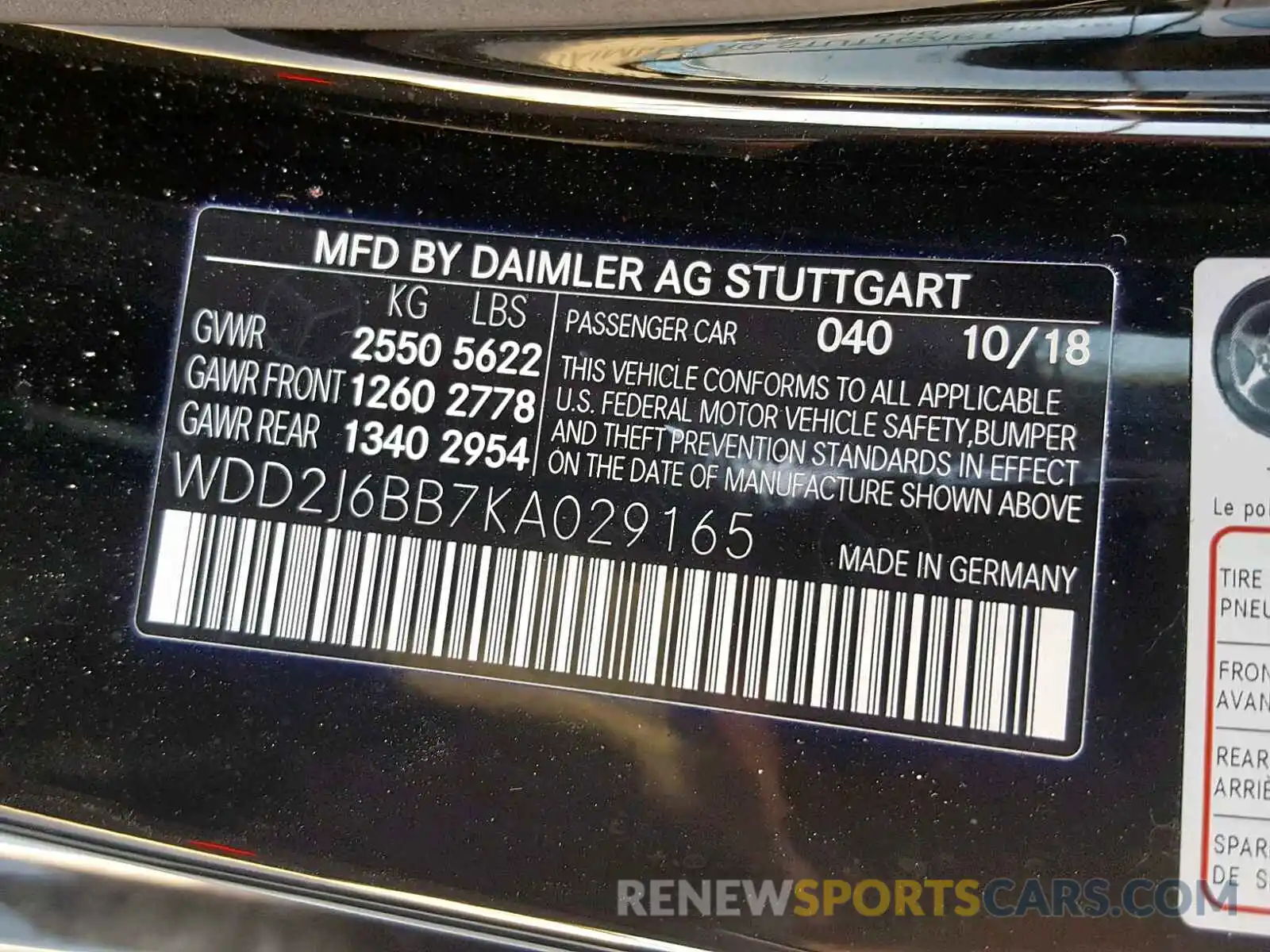 10 Photograph of a damaged car WDD2J6BB7KA029165 MERCEDES-BENZ CLS AMG 53 2019