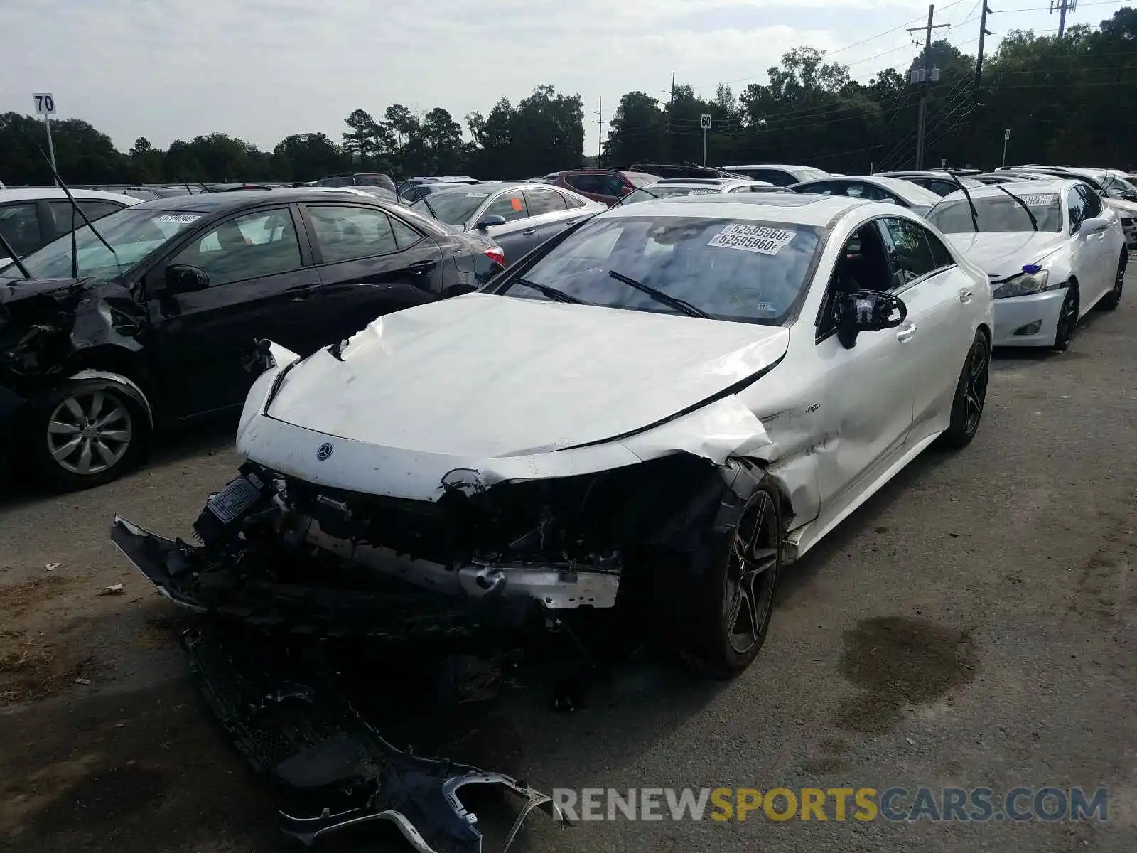 2 Photograph of a damaged car WDD2J6BB4LA050945 MERCEDES-BENZ CLS AMG 53 2020