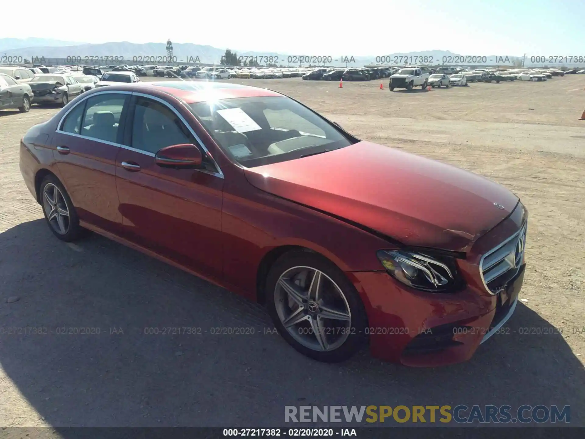 1 Photograph of a damaged car WDDZF4JB1KA555491 MERCEDES-BENZ E 2019