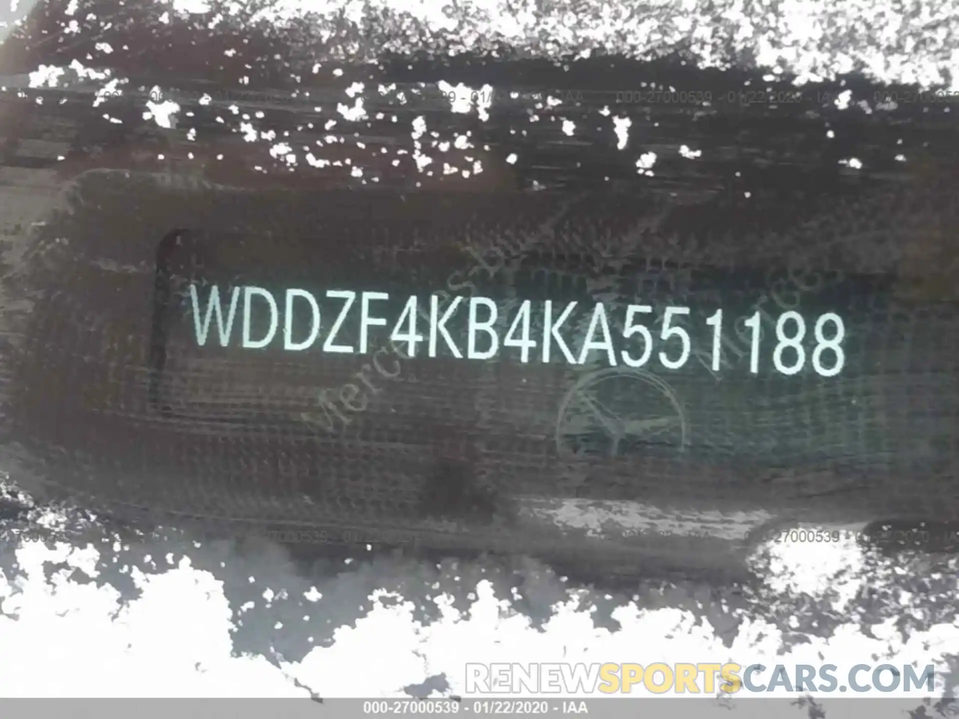 9 Фотография поврежденного автомобиля WDDZF4KB4KA551188 MERCEDES-BENZ E 2019