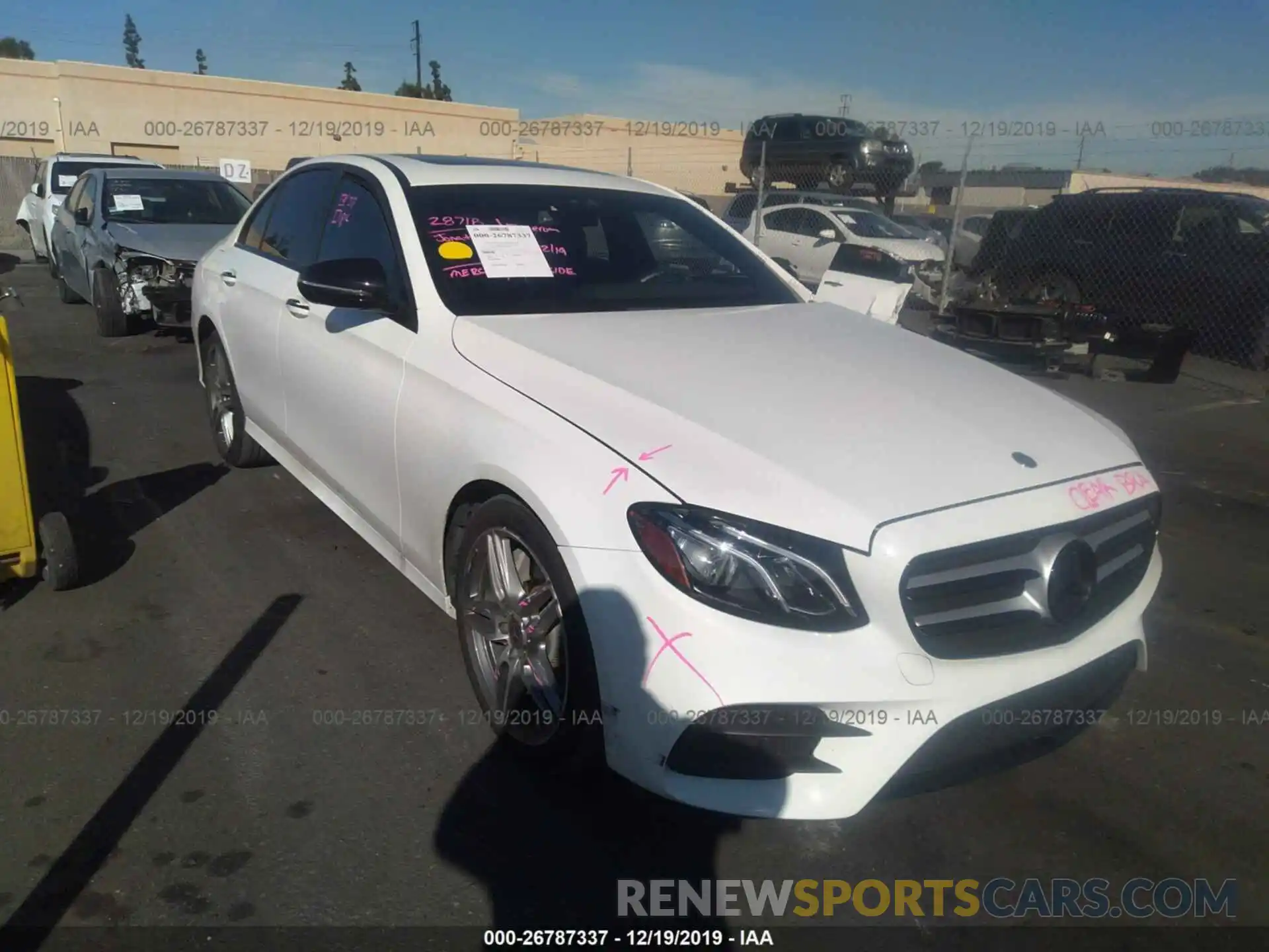 1 Photograph of a damaged car WDDZF6JB5KA596542 MERCEDES-BENZ E 2019