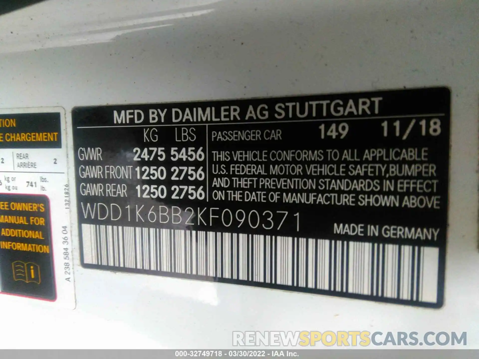 9 Photograph of a damaged car WDD1K6BB2KF090371 MERCEDES-BENZ E-CLASS 2019