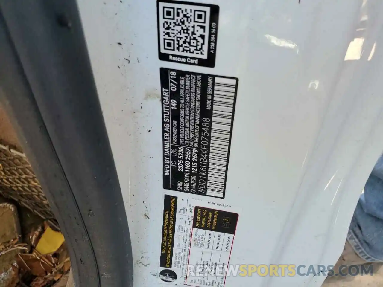 10 Photograph of a damaged car WDD1K6HB4KF075488 MERCEDES-BENZ E-CLASS 2019