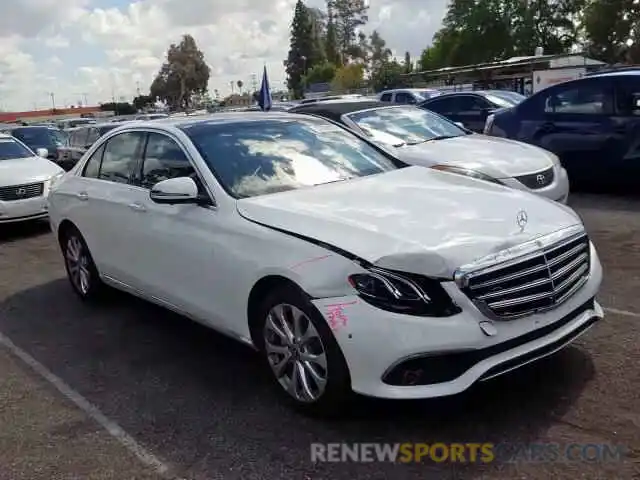 1 Photograph of a damaged car WDDZF4JB0KA562593 MERCEDES-BENZ E CLASS 2019