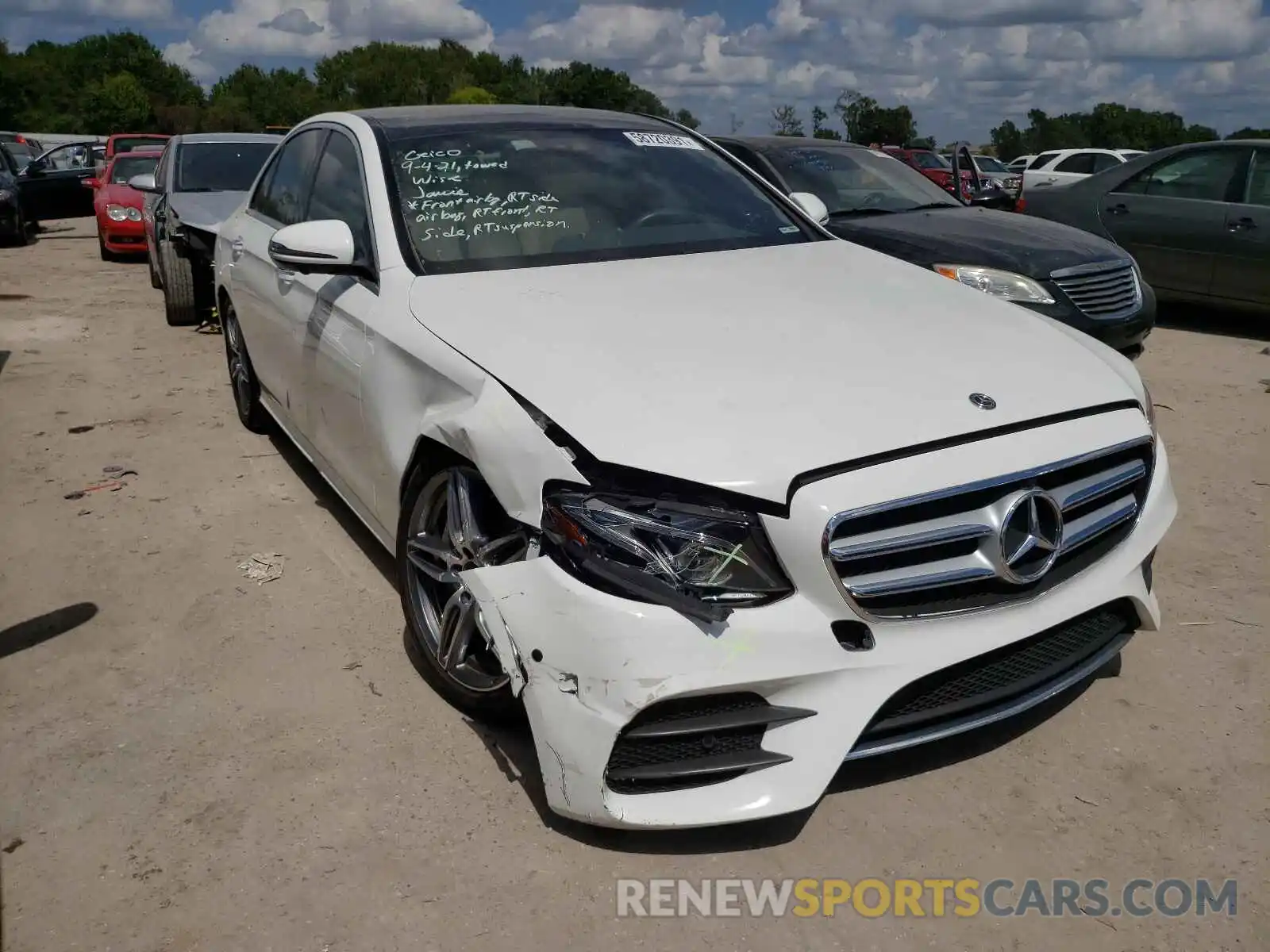 1 Photograph of a damaged car WDDZF4JB0KA600730 MERCEDES-BENZ E-CLASS 2019