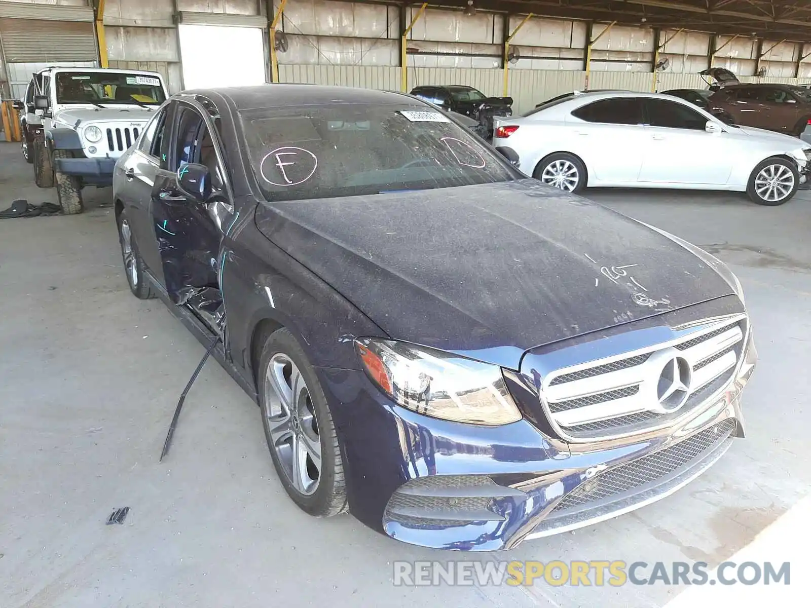 1 Photograph of a damaged car WDDZF4JB3KA527627 MERCEDES-BENZ E CLASS 2019