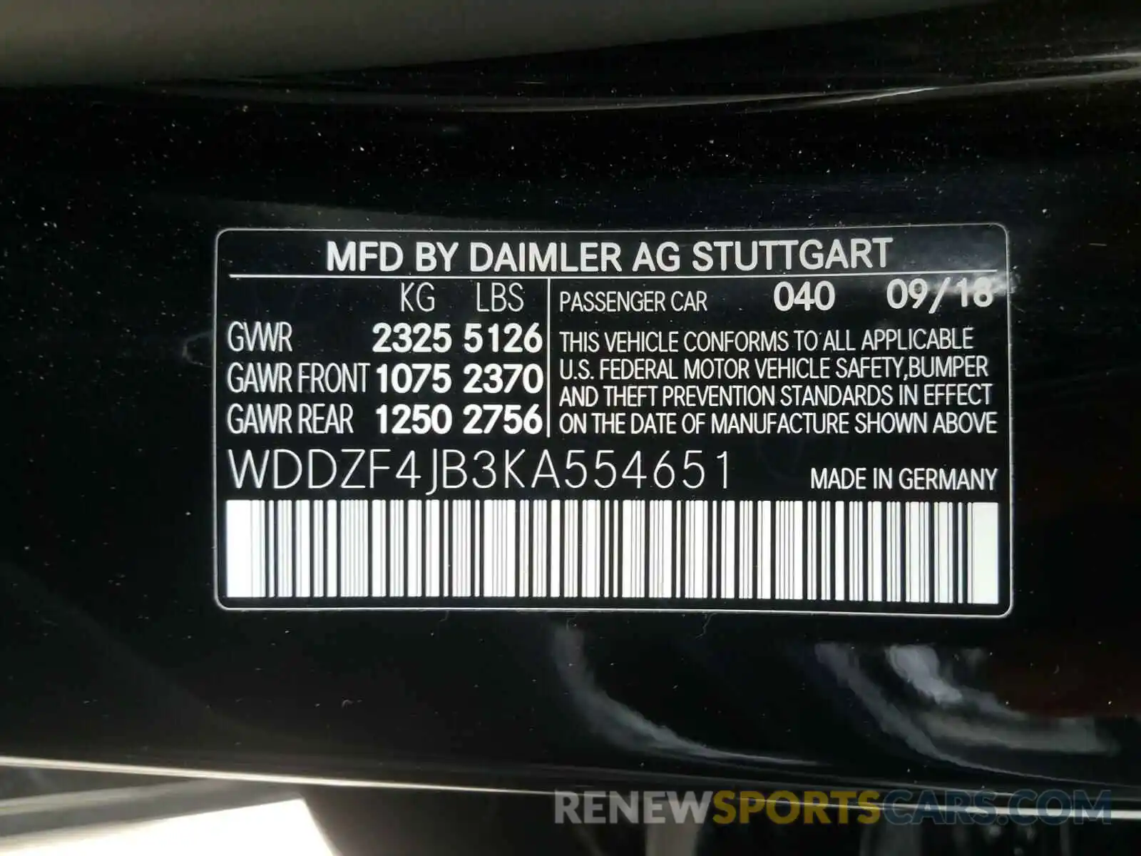 10 Photograph of a damaged car WDDZF4JB3KA554651 MERCEDES-BENZ E CLASS 2019