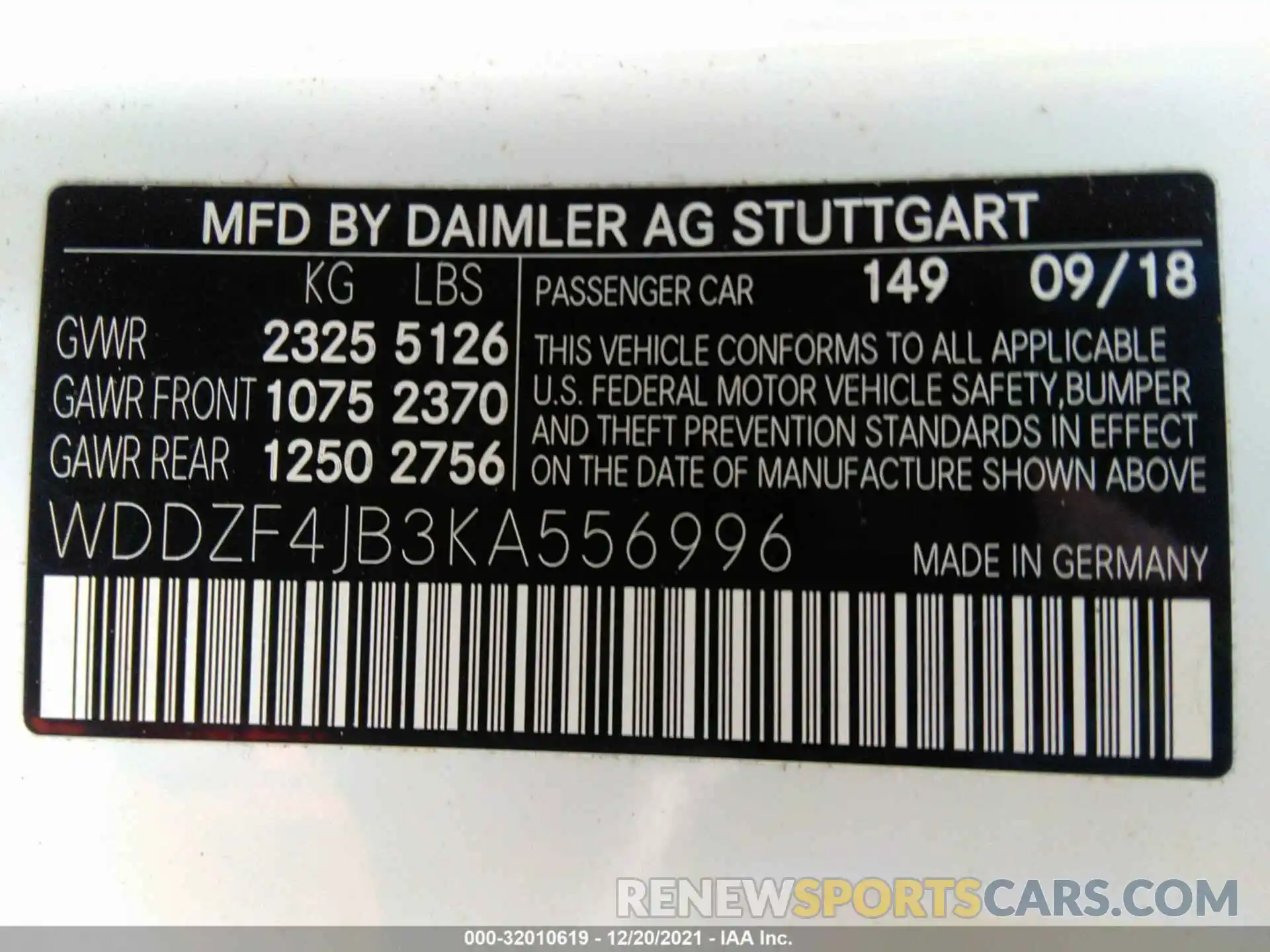 9 Photograph of a damaged car WDDZF4JB3KA556996 MERCEDES-BENZ E-CLASS 2019