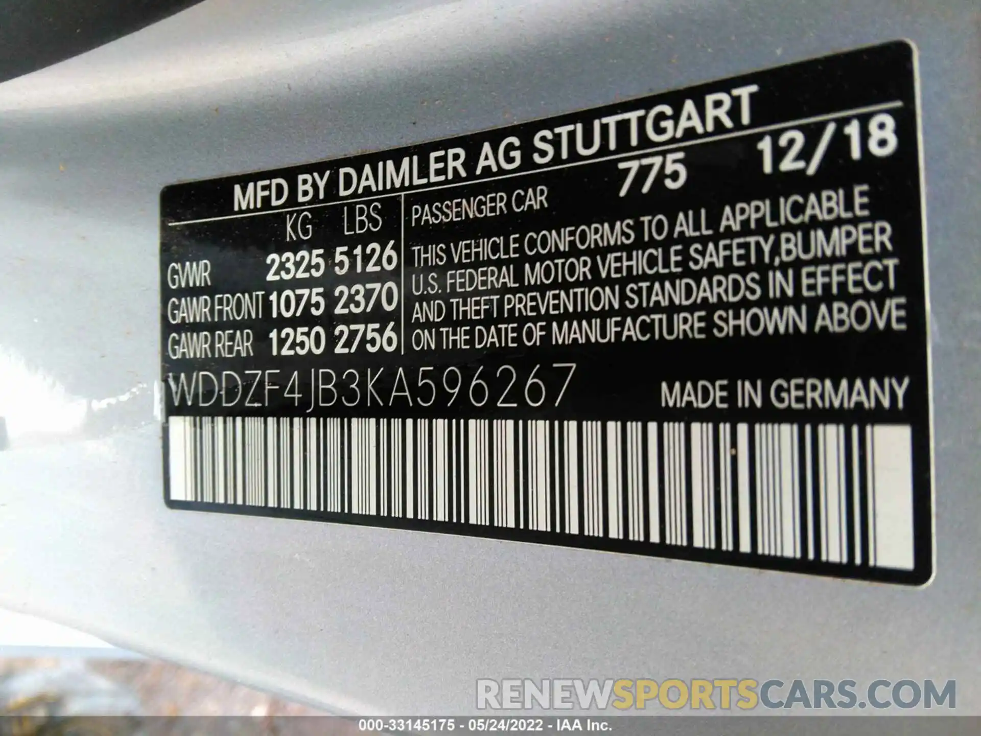 9 Photograph of a damaged car WDDZF4JB3KA596267 MERCEDES-BENZ E-CLASS 2019